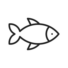 Fish icon vector image. Suitable for mobile apps, web apps and print media.