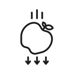 Gravity icon vector image. Suitable for mobile apps, web apps and print media.