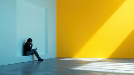 A metaphor of repeating uncontrollable reactions under daily mental stress