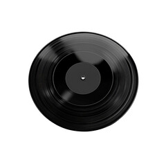 Obraz premium Black Vinyl Record, Top View, Close-Up