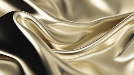 Obraz premium Golden metallic finish smooth surface stu-1 - chic fashion mayfair opulence reflective