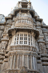 Carved idols on the outer wall of the Jagdish Temple, Udaipur, Rajasthan