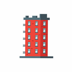 vector illustration of modern building