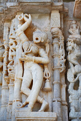 Marble carvings, Neminath Jain Temple, Ranakpur, Rajasthan