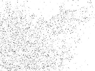 Black grainy texture isolated on white background. Distress overlay textured. Grunge design elements. Vector illustration