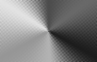 Half tone black grunge dots on white background