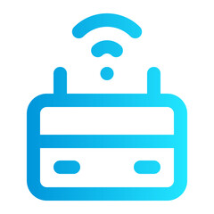 icon modem with style gradient