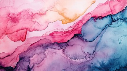 Naklejka premium Vibrant watercolor splash a colorful abstract art concept in a creative environment