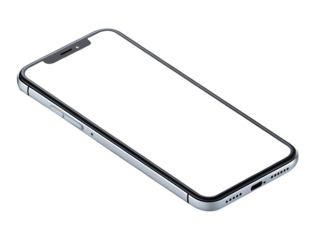 Mobile phone premium png digital device for mockup Isolated on White Background