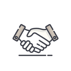 handshake icon vector illustration