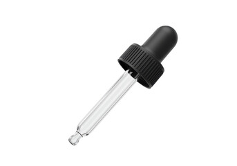 Isolated Dropper with Black Rubber Bulb Scientific Tool