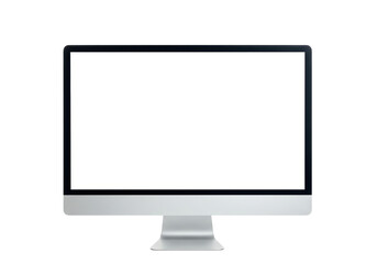 Fototapeta premium Isolated Modern Computer Monitor Clean Display