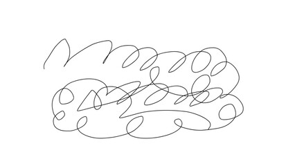 Hand-drawn scribble illustration on a white background  