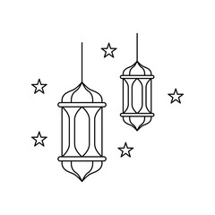 vector illustration of a lamp 