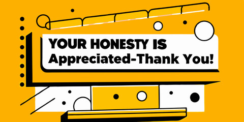 a message expressing gratitude, with a vintage radio-inspired design. A stylish, retro-themed graphic, the message expresses appreciation