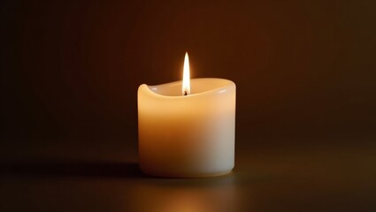 Single Candle in the Dark