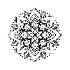 Mandala pattern Coloring book wallpaper design art.
