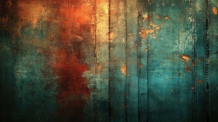 Colorful Abstract Textured Background with Blue and Rust Elements