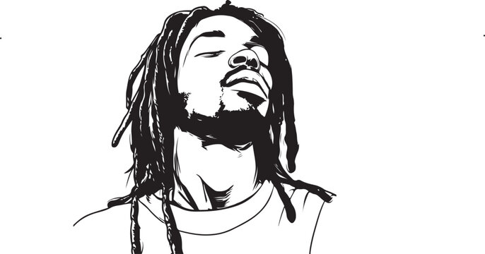man with dreadlocks