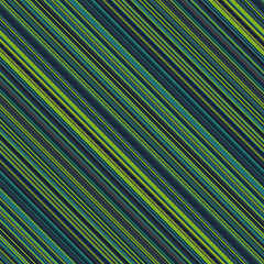 Obraz premium Dynamic diagonal lines in teal, green, and dark shades create a vibrant, modern abstract pattern. Perfect for backgrounds, website design, or textile prints, this image evokes energy and movement.