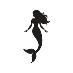 Elegant Mermaid Silhouette.