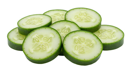 cucumber png. cucumber slices png. Fresh green cucumber slices full of water and vitamins png for vegan vegetarian healthy food eating and summer recipes