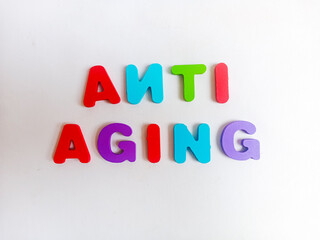 Colorful letters spelling out 