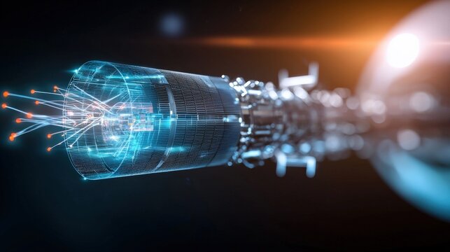 Exploring quantum computing innovations tech lab infographic futuristic environment close-up view scientific concepts for future impact