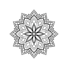  Mandala pattern Coloring book wallpaper design art.
