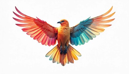 Fototapeta premium Bird logo in white background 