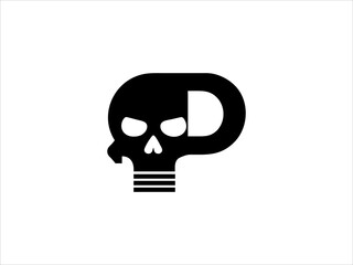 Skull in a Red Cap with Headphones  Cool Cartoon Graphic