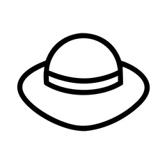 Sun Hat Icon SVG File