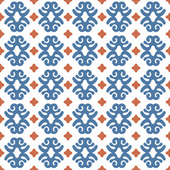 Azulejo tile, seamless pattern, portugues design
