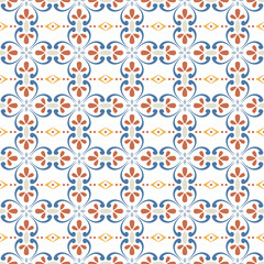Azulejo tile, seamless pattern, portugues design