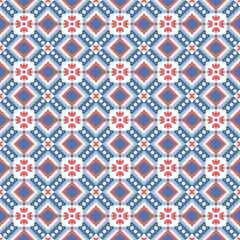 Azulejo tile, seamless pattern, portugues design