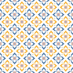 Azulejo tile, seamless pattern, portugues design