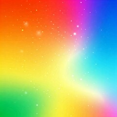 Rainbow Gradient with Sparkling Light Particles, Abstract Background Design