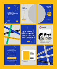 Post Template Kit for Social Media Content and Campaign 
