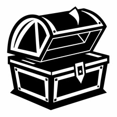 treasure chest vector illustration