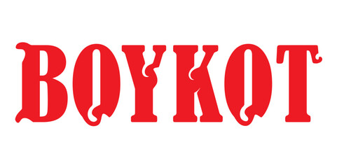 A banner that says "boykot".  In Turkey after the events of March 19, people started boycotting pro-government companies.