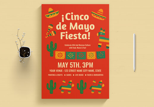 Cinco De Mayo Flyer Tempalte