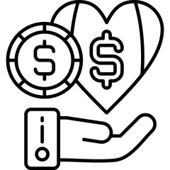 Contribution Icon Vector Element