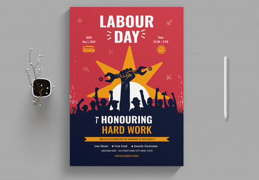 Labour Day Flyer Template