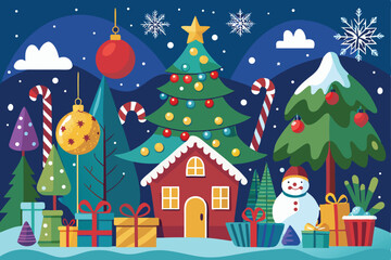 Fototapeta premium Holiday Love Christmas Background 