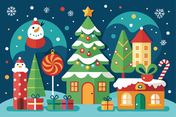 Holiday Love Christmas Background  
