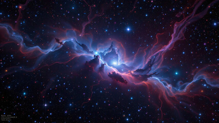 Obraz premium A mosaic of bright and dark regions, where the interplay of light and shadow creates a dramatic visual effect