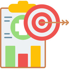 Business Goal Icon Vector Element