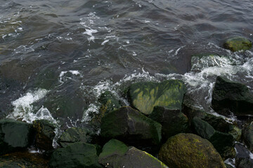 water flowing into the water