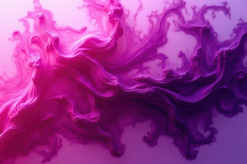 Fototapeta premium Mesmerizing Ink Swirls: Pink & Amethyst Dance in Dreamlike Water Photography