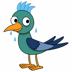 blue bird cartoon